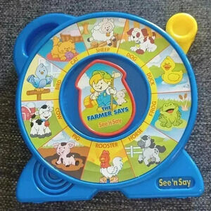 SEE N' SAY Vintage The  Farmer Says Toy - Tested Works